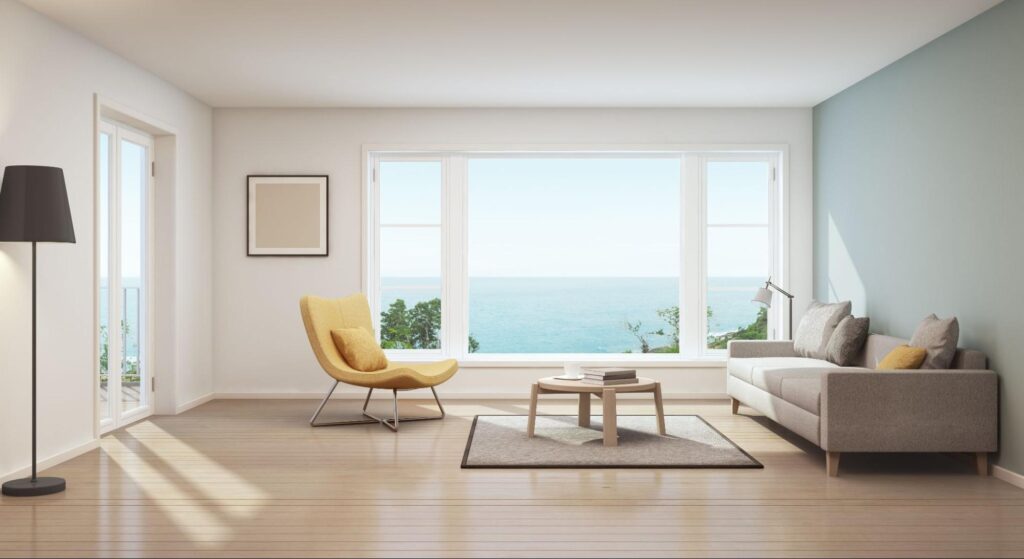 beachside living room