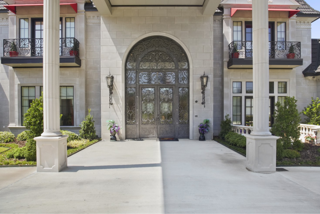 gray french door